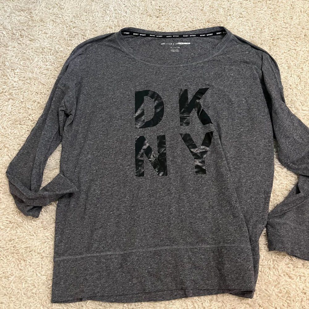 DKNY grey long sleeve shirt size XL